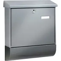 Burg wachter Briefkasten "SET VARIO 86720 SI (EC)", aus Stahlblech, mit Zeitungsfach