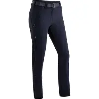 Maier Sports Funktionshose "Lana slim", Damen, Gr. 18, Kurzgrößen, blau (dunkelblau), 91% Polyamid, 9% Elasthan, Hosen Funktionshose, Damen Wanderhose, atmungsaktive Outdoor-Hose, 3 Taschen, Slim Fit