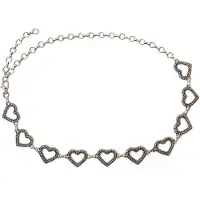 Collezione alessandro Kettengürtel "Heart" mit Herzen