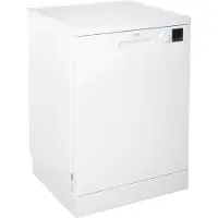 Beko DFN04321W, Freistehend, Standardgröße (60 cm), Weiß, Weiß, Drehregler, LED