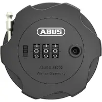 ABUS Kabelschloss Combiflex Adventure – Schloss zur Sicherung von Skiern, Kinderwagen, E-Scooter & Roller – 75 cm Stahlkabel – mit Zahlencode – Schwarz