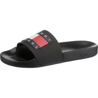 Tommy Hilfiger Pantoletten Pool Slide Ess EM0EM01191 Schwarz 41