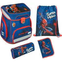 Scooli EasyFit Spiderman V1 Schulranzen Set, 5tlg.
