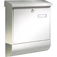 Burg wachter Briefkasten "SET VARIO 86720 W (EC)", aus Stahlblech, mit Zeitungsfach