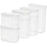 EMSA Vorratsdose "N11429 Optima", (Set, 7 tlg.), rechteckig, sicher, hygienisch, unbedenklich, platzeffizient