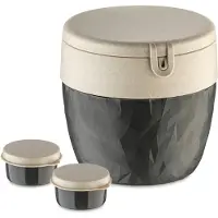 Koziol Müslibox "BENTOBOX L", (Set, 1 tlg.), CO² neutral, Made in Germany. Biozirkulärer Kunststoff