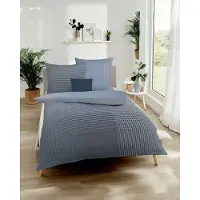 Kaeppel Mako-Satin Bettwäsche Master 155x220 cm + 80x80 cm taube