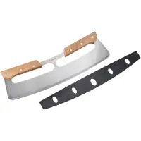 Westmark Pizzaschneider "Pro", (1 tlg.), Wiegemesser, Edelstahl mit Holzgriff