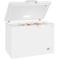 Exquisit Gefriertruhe GT320-HE-041D weiss | Nutzinhalt: 308 L | 2-in-1 Gerät | Schnellgefrieren | 4*-Gefrieren | Rollen