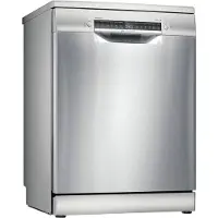 Bosch Serie 4 SMS4EMI06E, Freistehend, Standardgröße (60 cm), Edelstahl, Silber, Tasten, 1,75 m