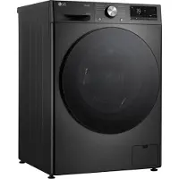 LG W4WR7096YB, Frontlader, Freistehend, Schwarz, Links, Platinum Black, Schwarz