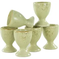 Creatable Eierbecher "Nature Collection", (Set, 6 tlg.), Eierhalter aus hochwertigem Steinzeug, handwerklicher Look