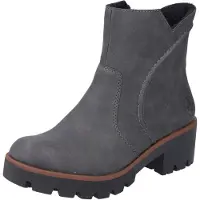 Rieker Winterstiefeletten Damen Kunstleder Grau Größe: 42