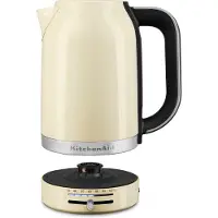 KitchenAid 5KEK1701EAC Wasserkocher 1,7 l 2400 W Schwarz, Cremefarben, Edelstahl