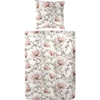 PRIMERA Bettwäsche "Mako-Satin Bettwäsche Milena", mit einem verspielten Blumenmuster