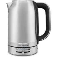 KitchenAid 5KEK1701ESX Wasserkocher 1,7 l 2400 W Schwarz, Edelstahl