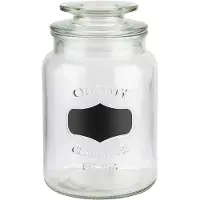 Aps 82265 Vorratsglas NOTE, mit Beschriftungsfeld, Ø 11 cm, Höhe 18 cm, 1 Liter