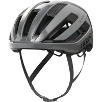 ABUS Rennradhelm WingBack – einfacher Roadhelm für sportliches Fahren im Alltag und in der Freizeit – für Erwachsene und Jugendliche – Grau, Größe M (54-58 cm)