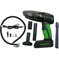 Hammersmith AirStorm – Kabelloser Handstaubsauger & Luftkompressor mit SOS-Leuchte & umfangreichem Zubehörset – Autoreifen aufpumpen – Reifendruck prüfen – Autostaubsauger & Luftpumpe –