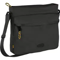 Camel active Umhängetasche "Terra" aus recyceltem Nylon und voluminös aufgesetzten Taschen