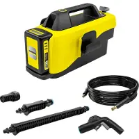 Kärcher Akku-Mitteldruckreiniger "OC 6-18 BATTERY SET", Akkulaufzeit: max. 12min., Verlängerungsrohr: kurz und lang