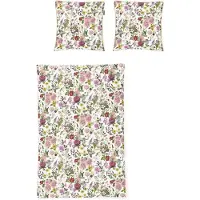 Irisette Mako-Satin Bettwäsche-Garnitur Glamour 8885 Farbe weiss Größe 155x220+80x80cm