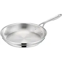 Tefal Bratpfanne "Jamie Oliver E31104 Cook Smart", Edelstahl 18/10, unbeschichteter Edelstahl, Thermo-Fusion, induktionsgeeignet