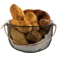 Aps Brotkorb, (1 tlg.), (Obstkorb), Griff in Kupferoptik, Ø 30 cm