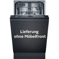 Siemens iQ100 SR61HX16KE, Voll integriert, Single (45 cm breit), Schwarz, Berührung, 1,75 m, 1,65 m