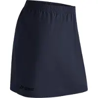 Maier Sports Midirock "Rain Skirt 2.0", Damen, Gr. 34, blau (dunkelblau), 100% Polyester, Röcke Midirock, Damen Regenrock, wasserabweisend atmungsaktiv, Rock in sich verpackbar