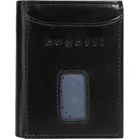 Bugatti Geldbörse Secure Slim Special Mini Wallet Black schwarz