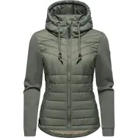Ragwear Outdoorjacke "Sandrra" mit Kapuze Steppjacke aus modernem Materialmix mit Kapuze