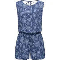 Ragwear Jumpsuit "Zella" schicker, kurzer Damen Overall mit floralem Print