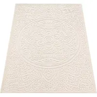 Paco Home Outdoor Teppich Wetterfest Balkon Wohnzimmer Skandinavisches Boho Einfarbig Grösse 200x290 cm