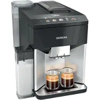 Siemens Kaffeevollautomat TQ513D01 EQ.500 integral, für Bohnen, 1500 W, bis 1,9 l/270 g, Milchaufschäumer, inkl. Zubehör, silber-schwarz