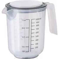 Aps Rührschüssel, aus Kunststoff, Fassungsvermögen 1 Liter, als Messbecher und Rührbecher nutzbar