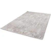 Astra Teppich "Gravina 231", beige, B:200cm H:8mm L:290cm, Kunstfaser, Viskose, Teppiche, Teppich, seidiger Schimmer durch Viskose, Hoch Tief Struktur, Wohnzimmer