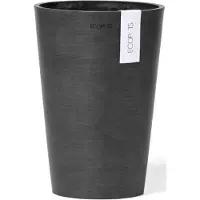 Ecopot's Blumentopf "Pisa 21 Dunkelgrau", für den Innenbereich