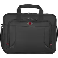 Wenger Laptop Tasche Prospectus, Laptop bis 16", Laptop- & Tabletfach, Trolleybefestigung, B 420 x H 330 x L 150 mm, 15 l, Polyester, schwarz