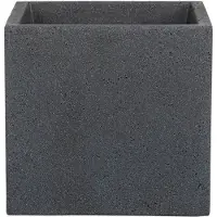 Scheurich Pflanzgefäß 'C-Cube', Stony Black, ca. 29 x 29 x H 27 cm