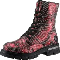 Rieker Damen Stiefeletten Schnürsenkel Kurzstiefel Z9120, Größe:37 EU, Farbe:Rot