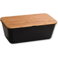 Kesper Brotkasten "Brotbox mit Bambusdeckel", (2 tlg.), mit abnehmbaren Deckel mit Schneidefläche