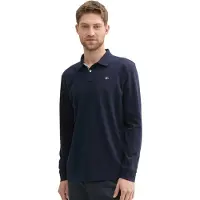 Tom Tailor Langarm-Poloshirt mit Logo-Stickerei