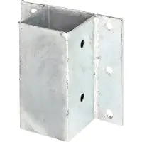 Alberts Pfostenträger "für L- und U- Steine", (Set, 2 St.), feuerverzinkt, 71 x 71 mm