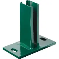 Alberts Pfostenträger, für Zaunpfosten 60x40 mm für Doppelstabmatten, Platte 150x80 mm