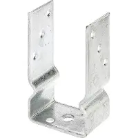 Alberts U-Pfostenträger, (Set, 5 St.), feuerverzinkt, lichte Breite 81 mm