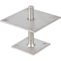 Alberts Pfostenträger, höhenverstellbar 30-150 mm, 150x150 mm