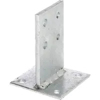 Alberts Pfostenträger, (Set, 2 St.), feuerverzinkt, Steggröße 130 x 80 mm