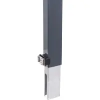 Alberts Zaunerhöhung Erhard | zur einfachen Erhöhung eines vorhandenen Doppelstabmattenzaunes | anthrazit | Höhe 600 mm | für Pfosten 60 x 40 mm