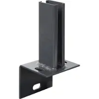 Alberts Pfostenträger, für Zaunpfosten 60x40 mm auf L-Randsteinen, Platte 94x100 mm